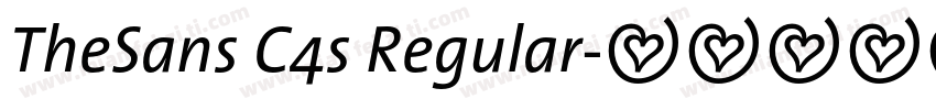 TheSans C4s Regular字体转换